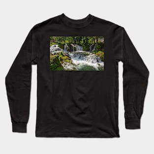 Small Waterfall in Martin Brod Village, Bosnia Long Sleeve T-Shirt